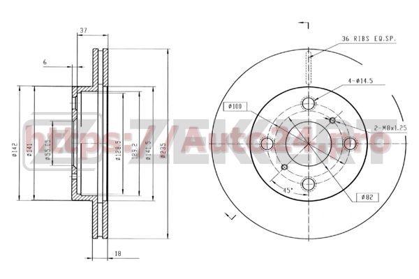BS-5317 Zekkert для TOYOTA 4351252020