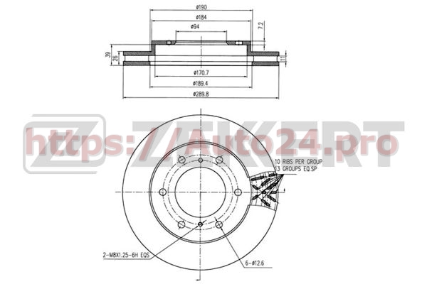 BS-5319 Zekkert для MITSUBISHI 4615A061