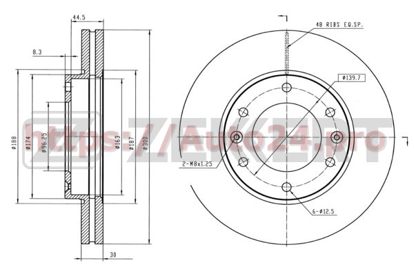 BS-5323 Zekkert для HYUNDAI 517124H500
