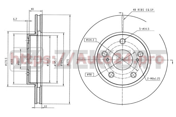 BS-5333 Zekkert для TOYOTA 4351212670