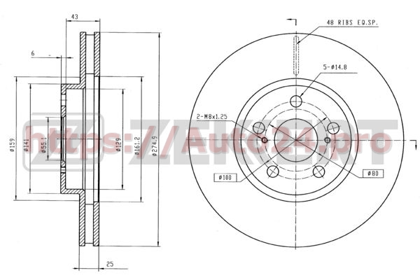 BS-5341 Zekkert для TOYOTA 4351220711