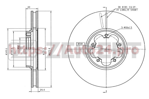BS-5346 Zekkert для FORD 1738807