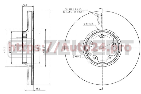 BS-5347 Zekkert для FORD 1738815