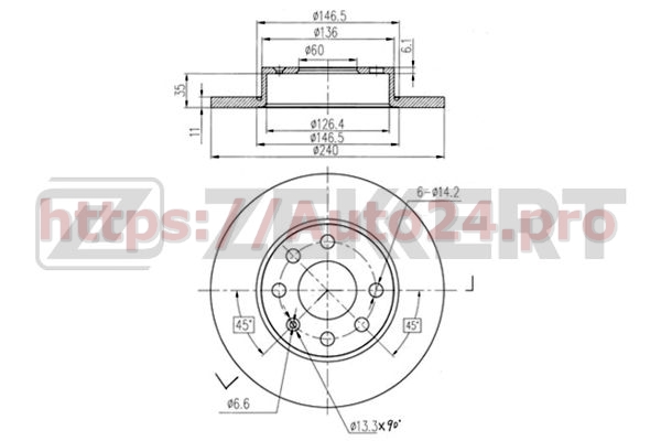 BS-5355 Zekkert для OPEL 569020
