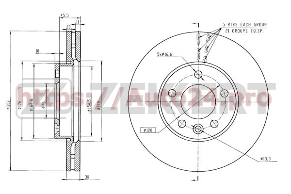 BS-5357 Zekkert для VAG 7H0615301D