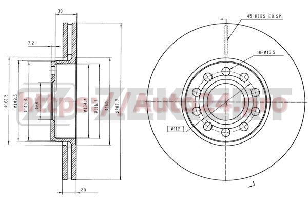 BS-5360 Zekkert для VAG 4B0615301B