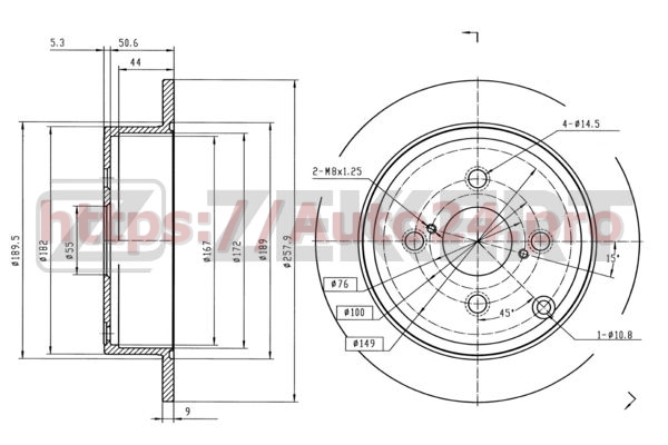 BS-5378 Zekkert для TOYOTA 4243102071