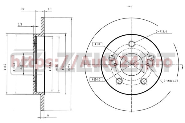 BS-5380 Zekkert для TOYOTA 4243102190