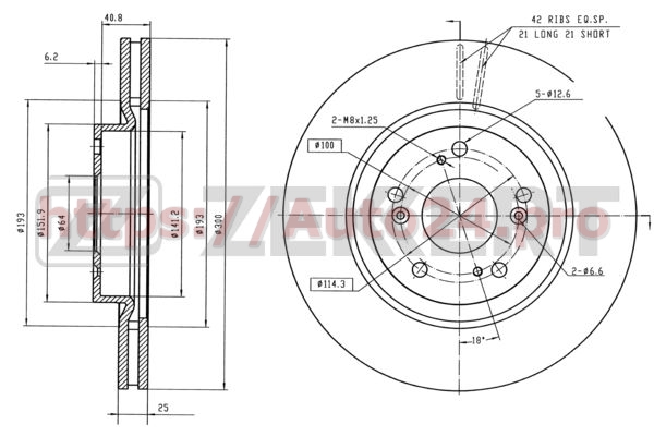 BS-5387 Zekkert для HONDA 45251SCAE00
