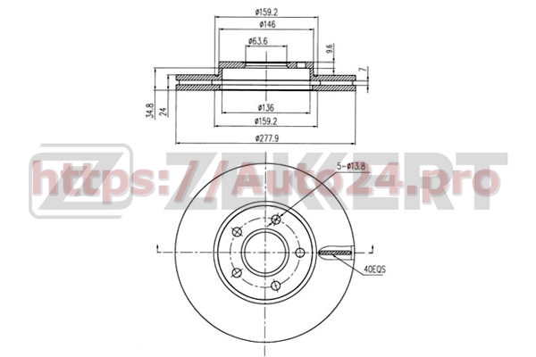BS-5394 Zekkert для FORD 4367104