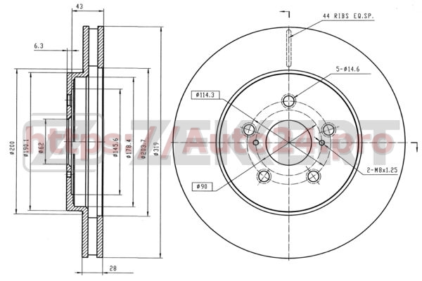 BS-5402 Zekkert для LEXUS 4351248100