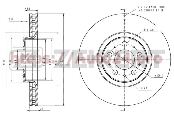 BS-5429 Zekkert для VOLVO 31423325