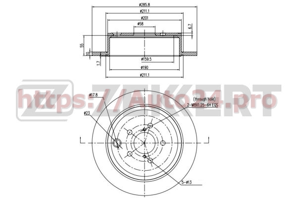BS-5439 Zekkert для TOYOTA SU00300639