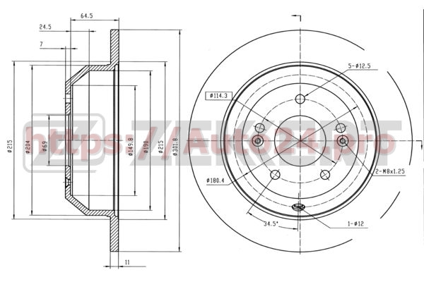 BS-5442 Zekkert для HYUNDAI 584112P000
