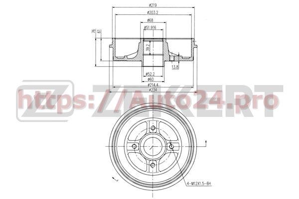 BS-5444 Zekkert для NISSAN 43206AX650