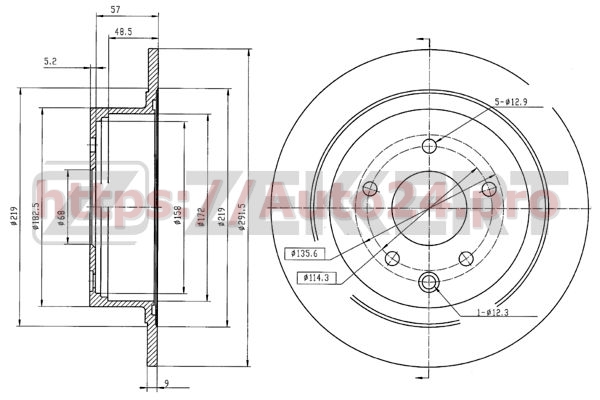 BS-5449 Zekkert для NISSAN 43206JD00A