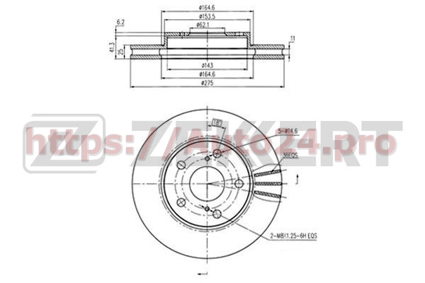 BS-5457 Zekkert для TOYOTA 4351222250