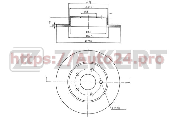 BS-5465 Zekkert для NISSAN 432064U101