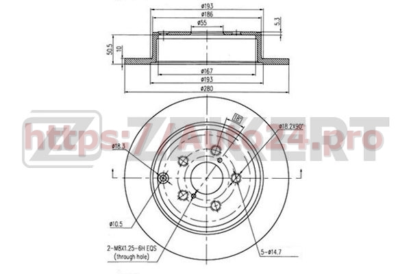 BS-5473 Zekkert для TOYOTA 4243105060
