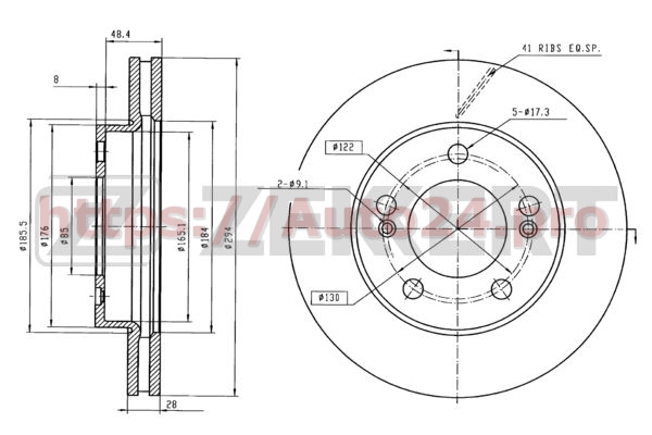 BS-5490 Zekkert для SSANGYONG 4144109100