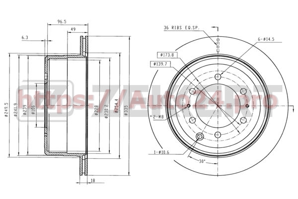 BS-5494 Zekkert для TOYOTA 4243160170