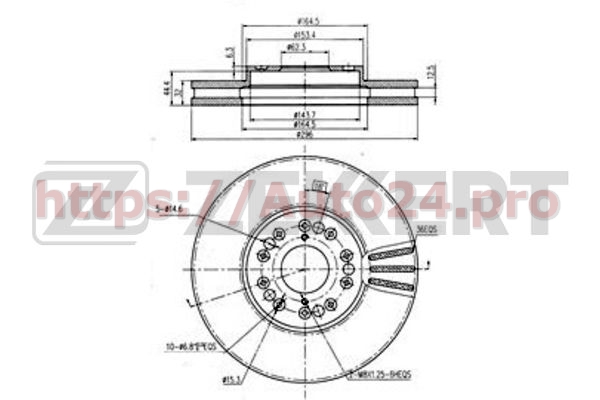 BS-5498 Zekkert для LEXUS 4351224051