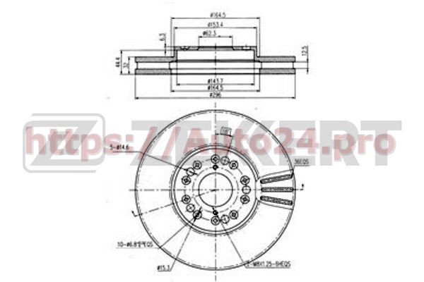 BS-5498 Zekkert для TOYOTA 4351230241