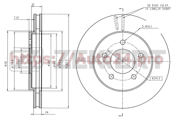 BS-5503 Zekkert для CHRYSLER 04683432