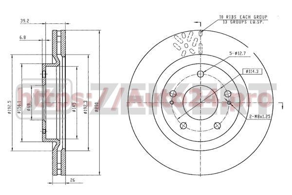 BS-5511 Zekkert для MITSUBISHI MN116979