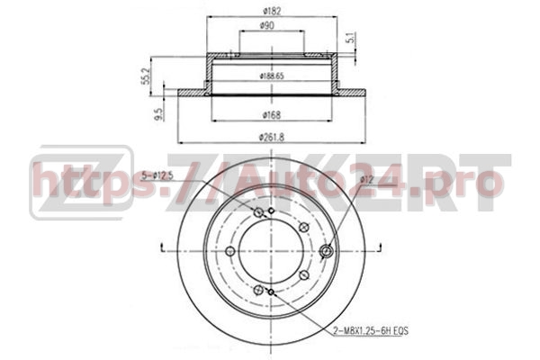 BS-5513 Zekkert для MITSUBISHI MR493489