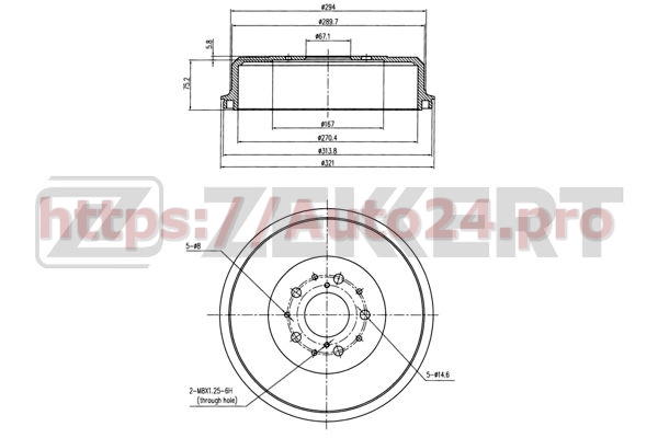 BS-5543 Zekkert для TOYOTA 4243126081