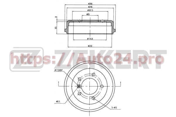 BS-5550 Zekkert для MERCEDES BENZ A6014235101