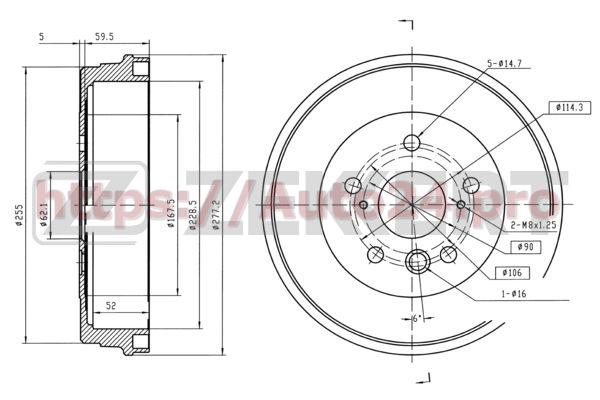 BS-5552 Zekkert для TOYOTA 4243142010