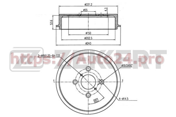 BS-5583 Zekkert для TOYOTA 424310D030