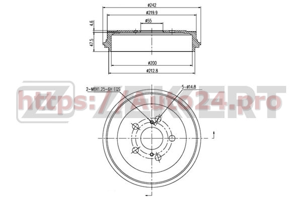 BS-5584 Zekkert для TOYOTA 4243102100