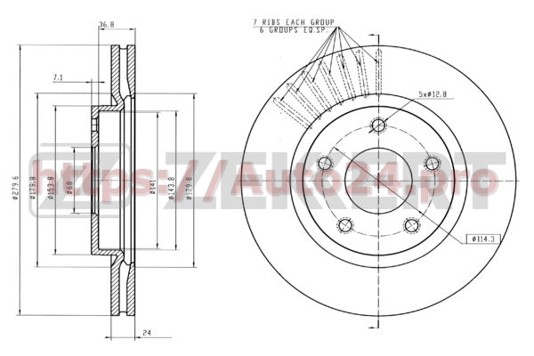 BS-5589 Zekkert для NISSAN 402061KA3A