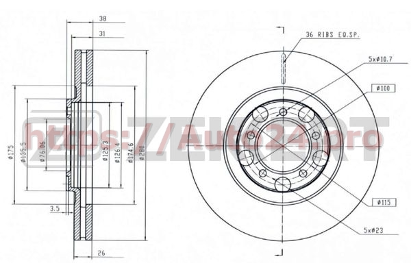 BS-5591 Zekkert для TOYOTA 4351230260