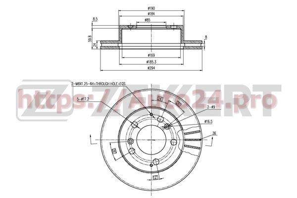 BS-5608 Zekkert для SSANGYONG 6614203172