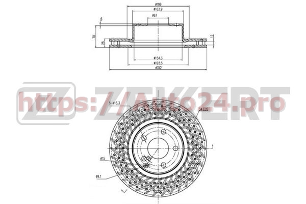 BS-5610 Zekkert для MERCEDES BENZ A2204210912