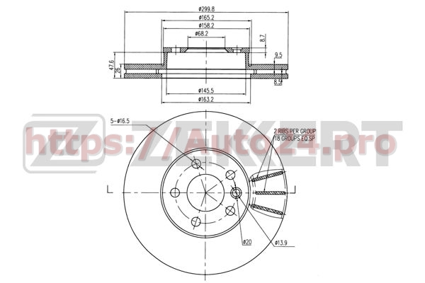 BS-5612 Zekkert для VAG 7M3615301A