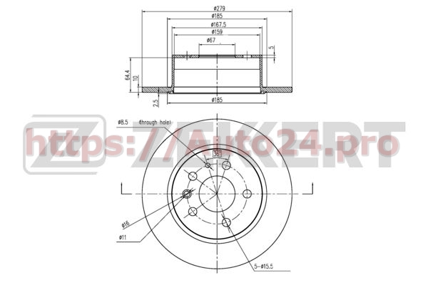 BS-5613 Zekkert для MERCEDES BENZ A1154230412
