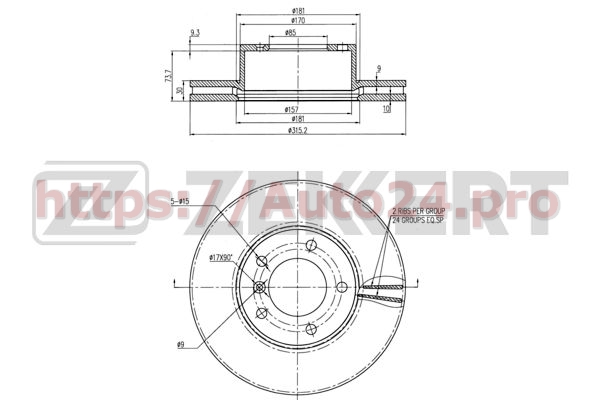 BS-5614 Zekkert для MERCEDES BENZ A4634210312