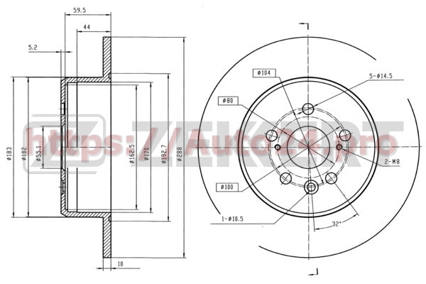 BS-5615 Zekkert для TOYOTA 4243120430