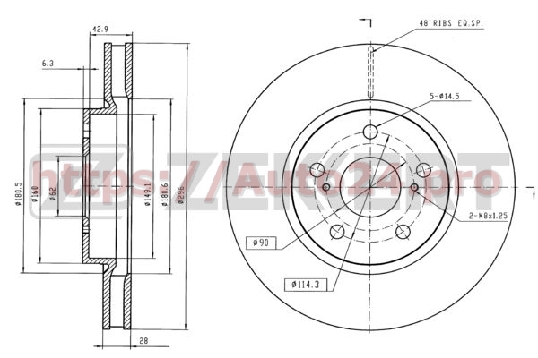 BS-5627 Zekkert для LEXUS 4351230310
