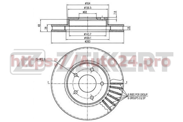 BS-5628 Zekkert для NISSAN 402065V200