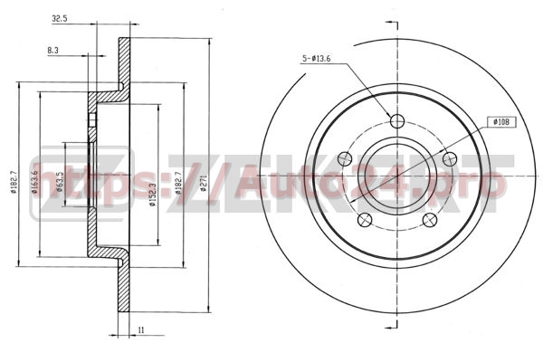 BS-5630 Zekkert для FORD 1704765