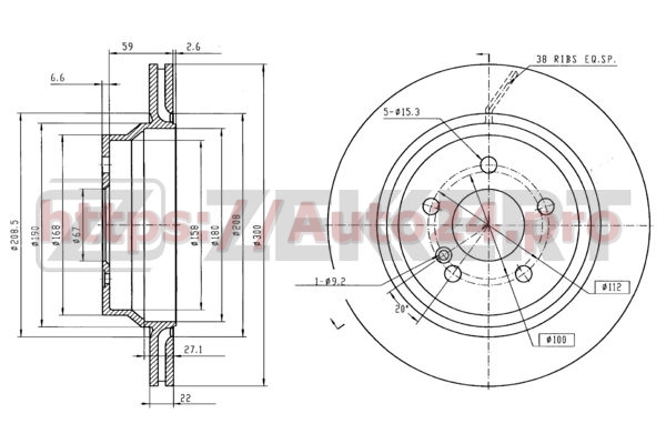 BS-5633 Zekkert для MERCEDES BENZ A2114230912