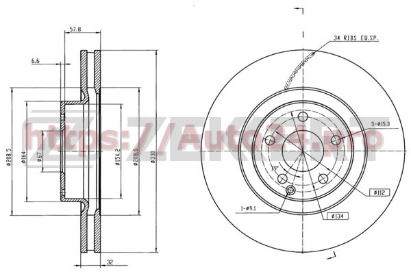 BS-5635 Zekkert для MERCEDES BENZ A2114211312