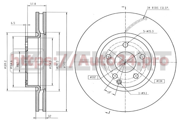 BS-5638 Zekkert для MERCEDES BENZ A2044211012