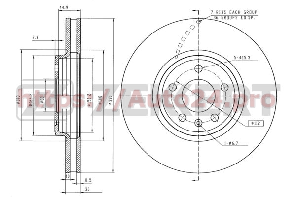 BS-5641 Zekkert для VAG 8K0615301A